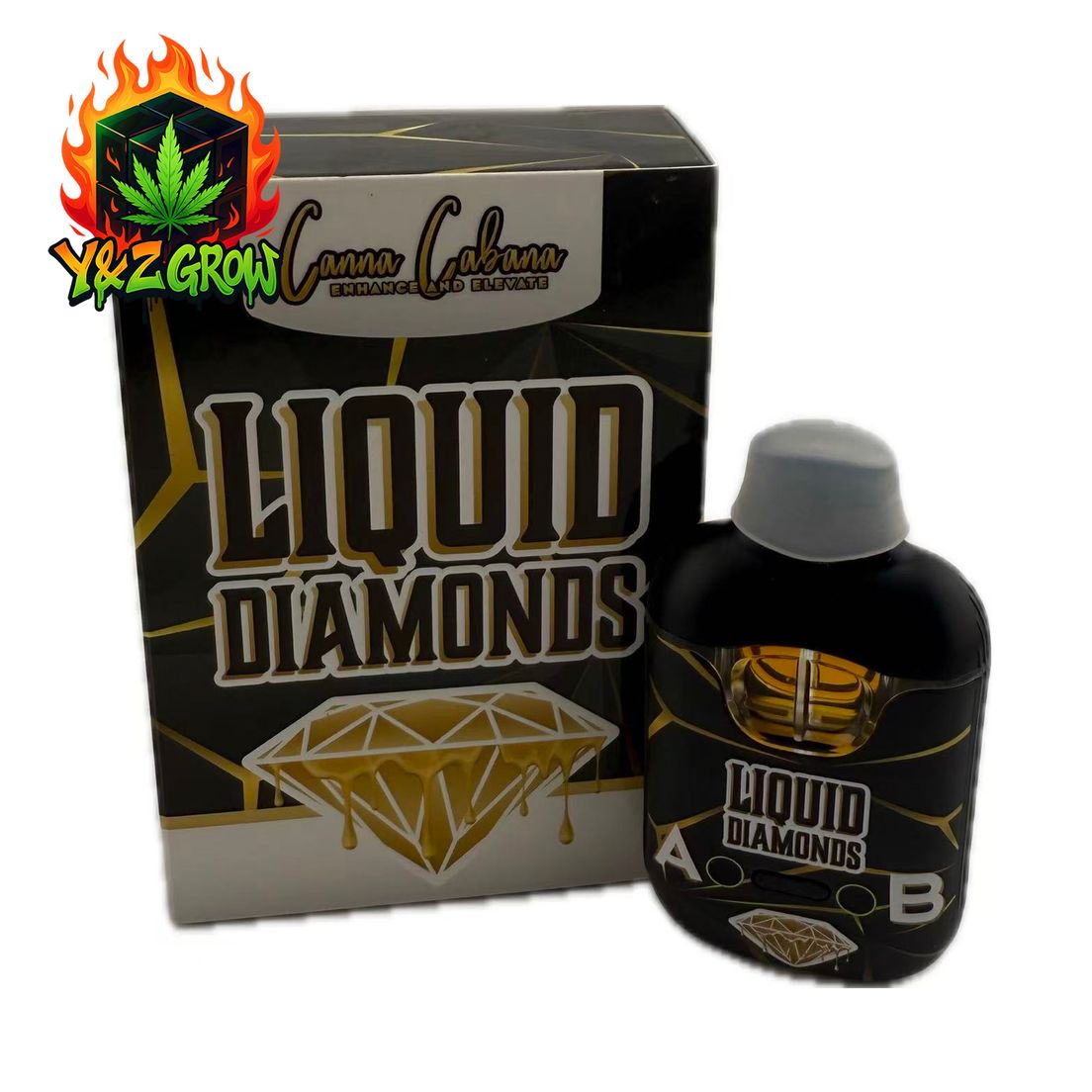 2g Dual Chamber Liquid Diamond Dispo - Strawberry Kush (S) & Donnie Berger (I)