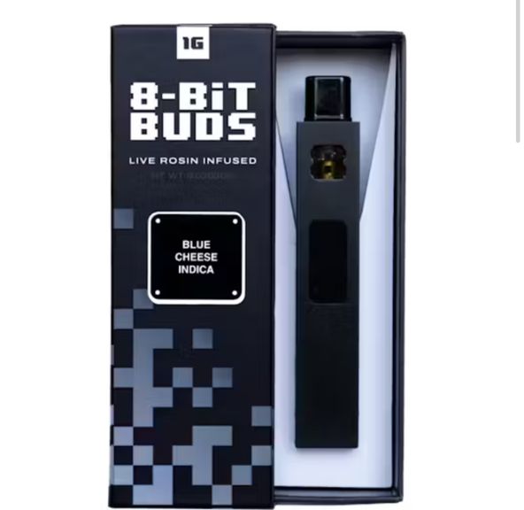 8-Bit Buds "Rosin Infused" 1G AIO - Blue Cheese