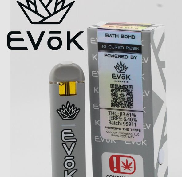 Evok 1g Cured Resin Disposable Cart - Bath Bomb