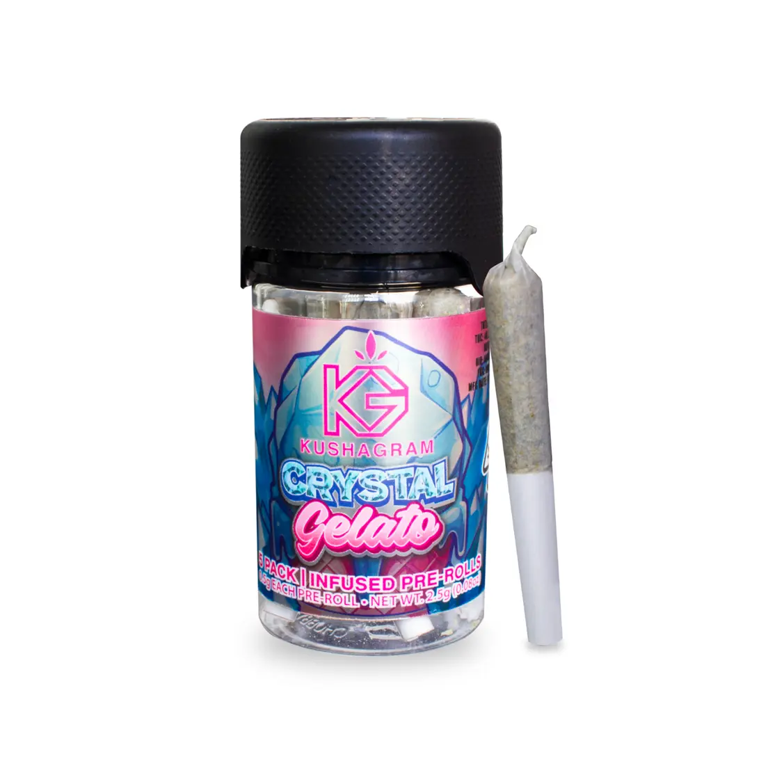 Crystal Gelato 5pk Infused Pre Rolls 3.50 g