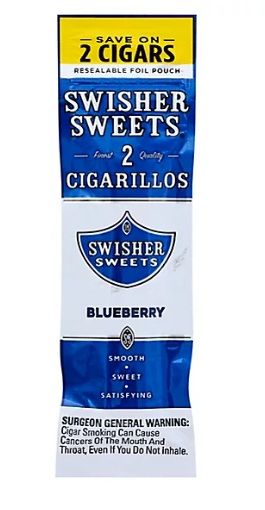 Blueberry Swisher Sweets 2 Pack Cigarillos