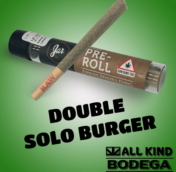 Double Solo Burger 1g Preroll (@jarcannabis2.0)