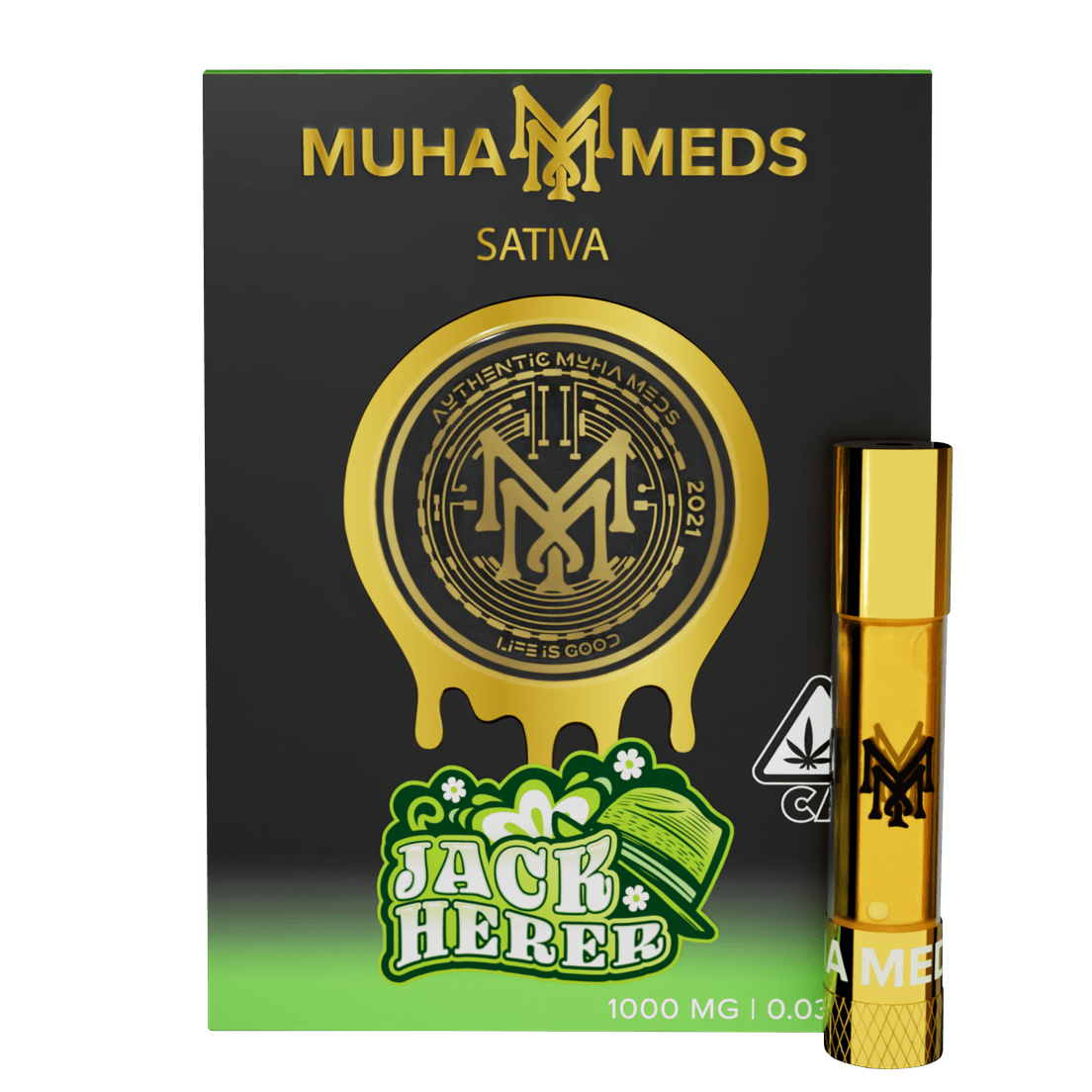 Muha | Vape Cart | 1g | Distillate | Jack Herer