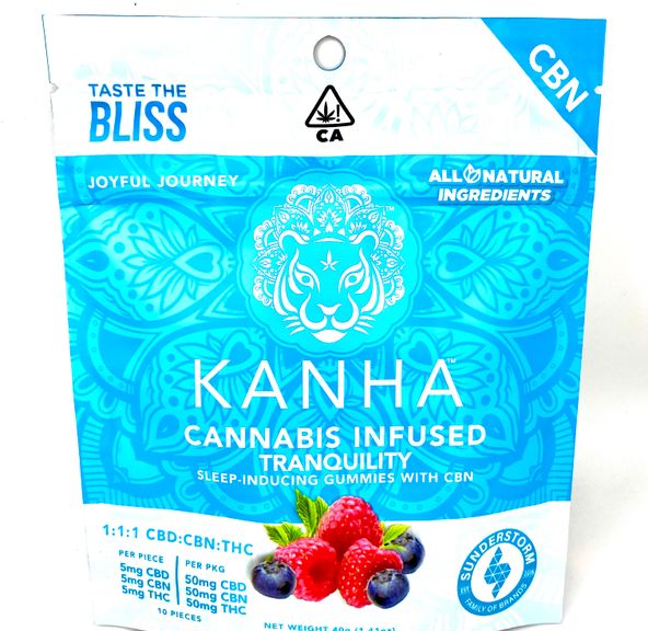 B2G1! - Kanha - CBN - Tranquility - 1:1:1 - 50mg CBD : 50mg CBN : 50mg THC - 150mg!