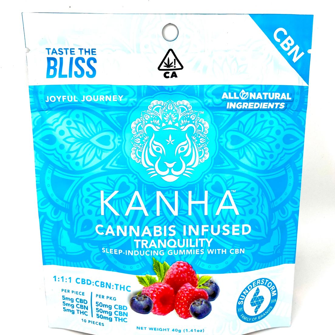 B2G1! - Kanha - CBN - Tranquility - 1:1:1 - 50mg CBD : 50mg CBN : 50mg THC - 150mg!
