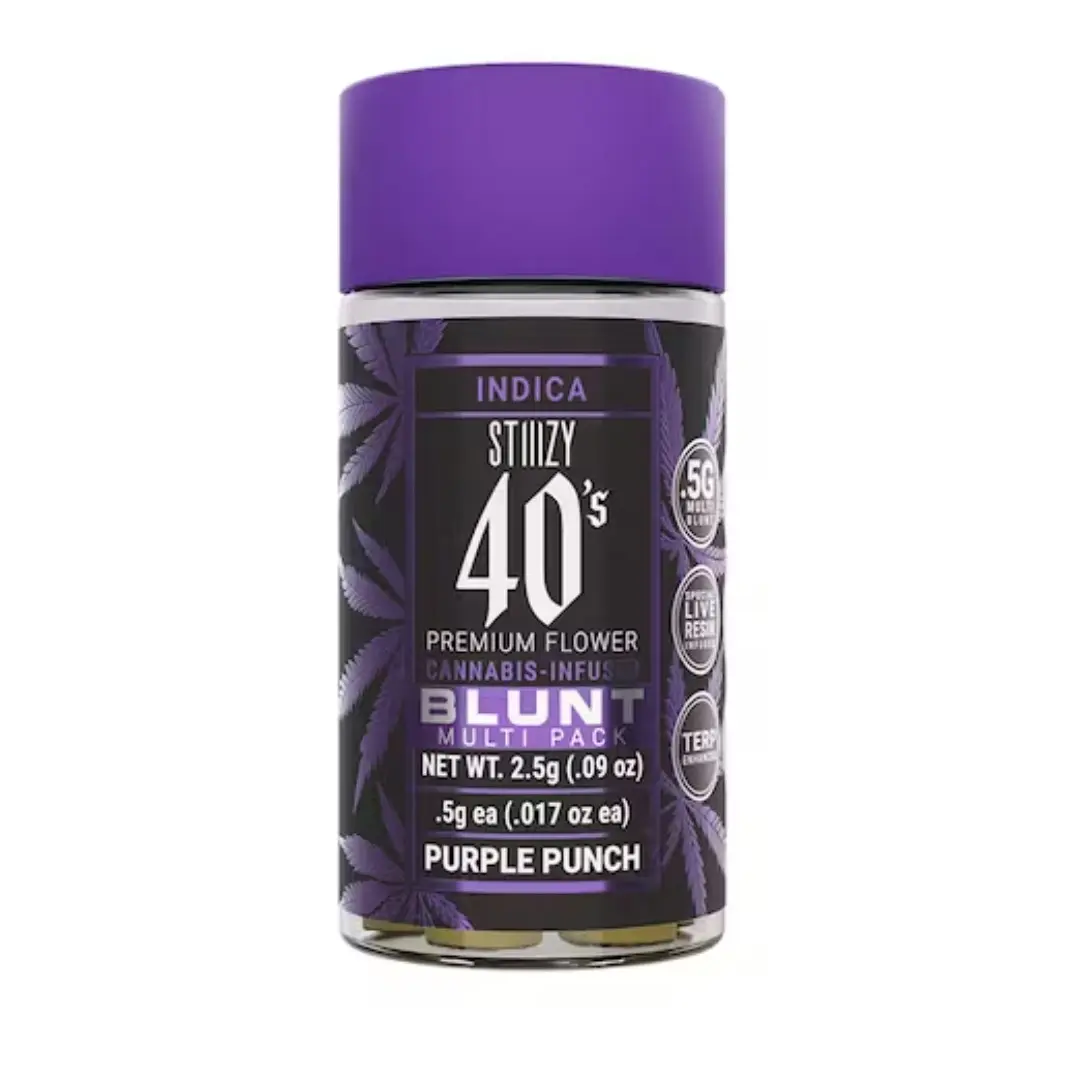 Stiiizy 40's Infused Blunt 5pk Purple Punch 2.5g