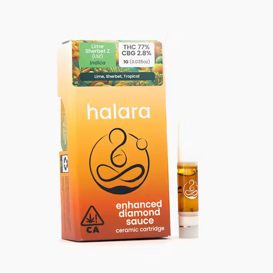 Halara- LIME SHERBERT Z (LSZ) 1G ENHANCED DIAMOND SAUCE CARTRIDGE