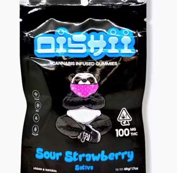 Sour Strawberry Gummies 100mg