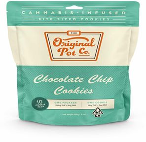 100mg Chocolate Chip Cookies (10 pc) - ORIGINAL POT COMPANY