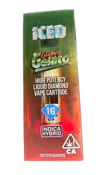Iced Guava Gelato 1g Liquid Diamond Cartridge 81.9%