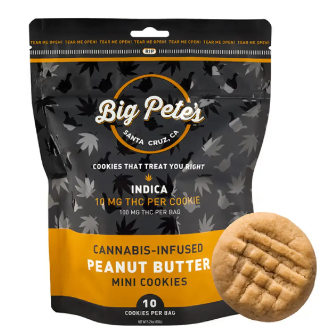 BIG PETE'S - Peanut Butter Indica Mini Cookies - 10pk - 100MG
