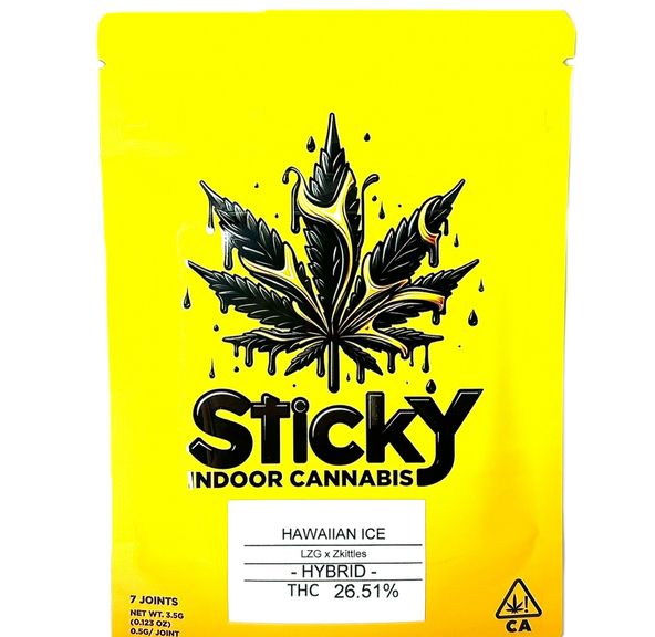B2 GET PREROLL - Sticky - Hawaiian Ice - 7pk x 0.5g = 3.5g