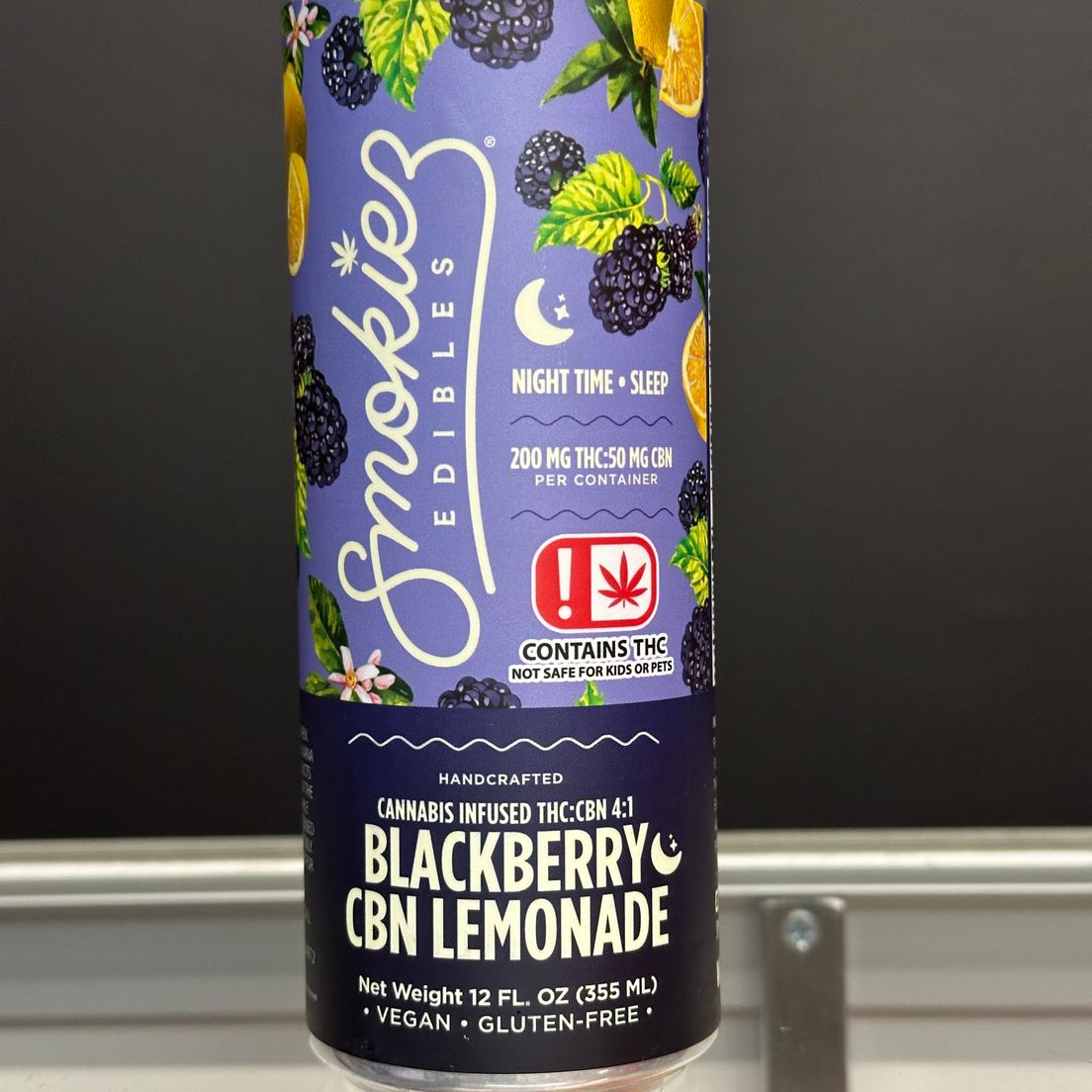 Blackberry Lemonade 12oz (250 MG) By Smokiez
