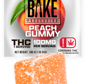 100mg Single Gummy - Peach