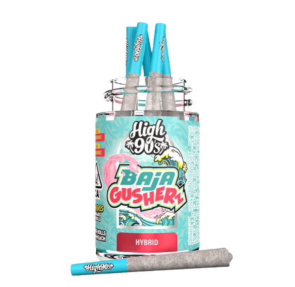 High 90s | Infused Prerolls | 5 x .5g | Bubble Hash | Baja Gusherz