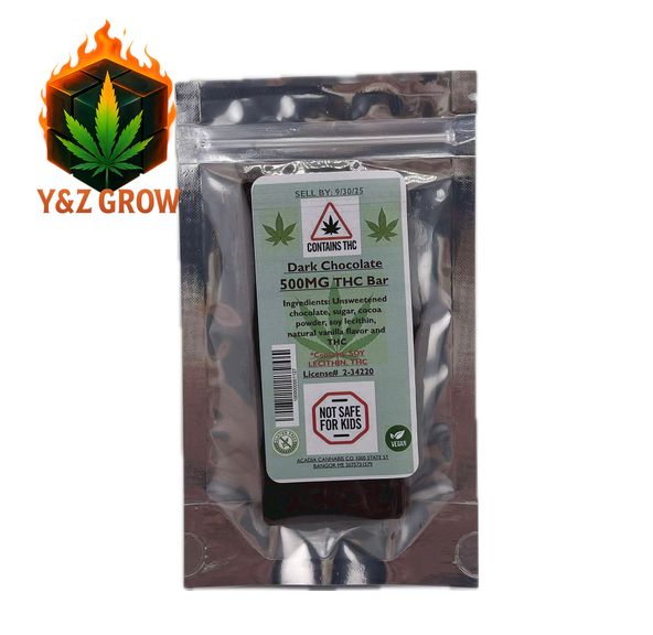 Acadia Dark Chocolate Bar 500 MG
