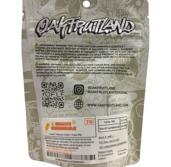 Oakfruitland - Orange Creamsicle 7g