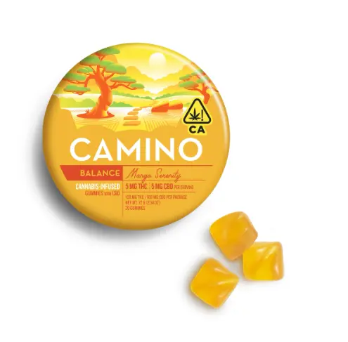 Camino Gummies Mango Serenity 100mg THC / 100mg CBD