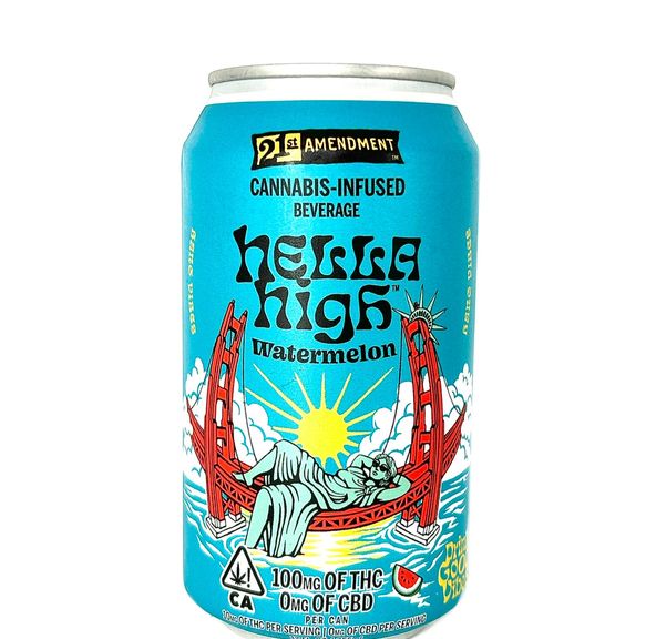 21st Amendment - Hella High - Watermelon - 100 mg