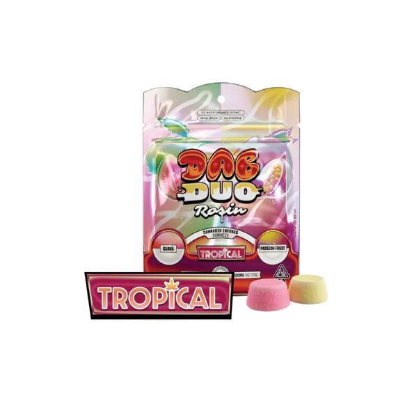 ABX Dab Duos Rosin Gummies Tropical 100mg