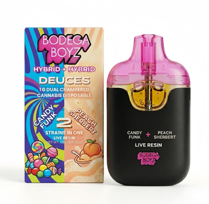 Bodega Boyz | AIO Vape | 1g | Dual | Live Resin | Candy Funk (H) x Peach Sherbert (H)