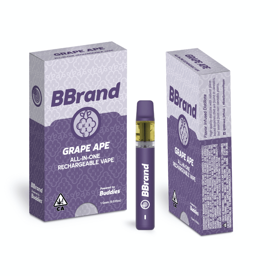 BBrand AIO Vape Grape Ape 1g