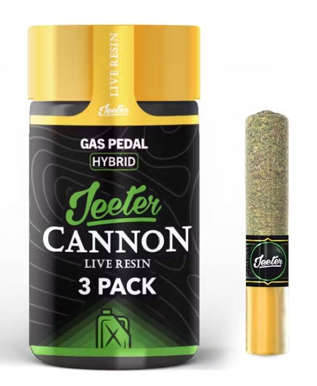 Jeeter- Gas Pedal Infused Resin Cannons 3pk 1.5g (H)