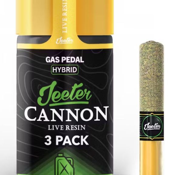 Jeeter- Gas Pedal Infused Resin Cannons 3pk 1.5g (H)