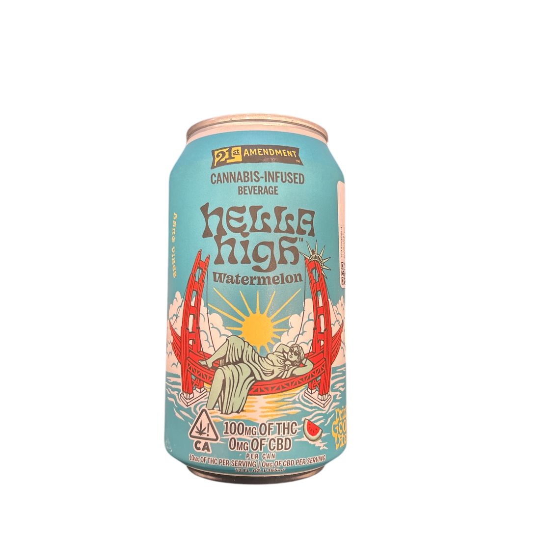 21st Amendment - Hella High Watermelon - 100 MG