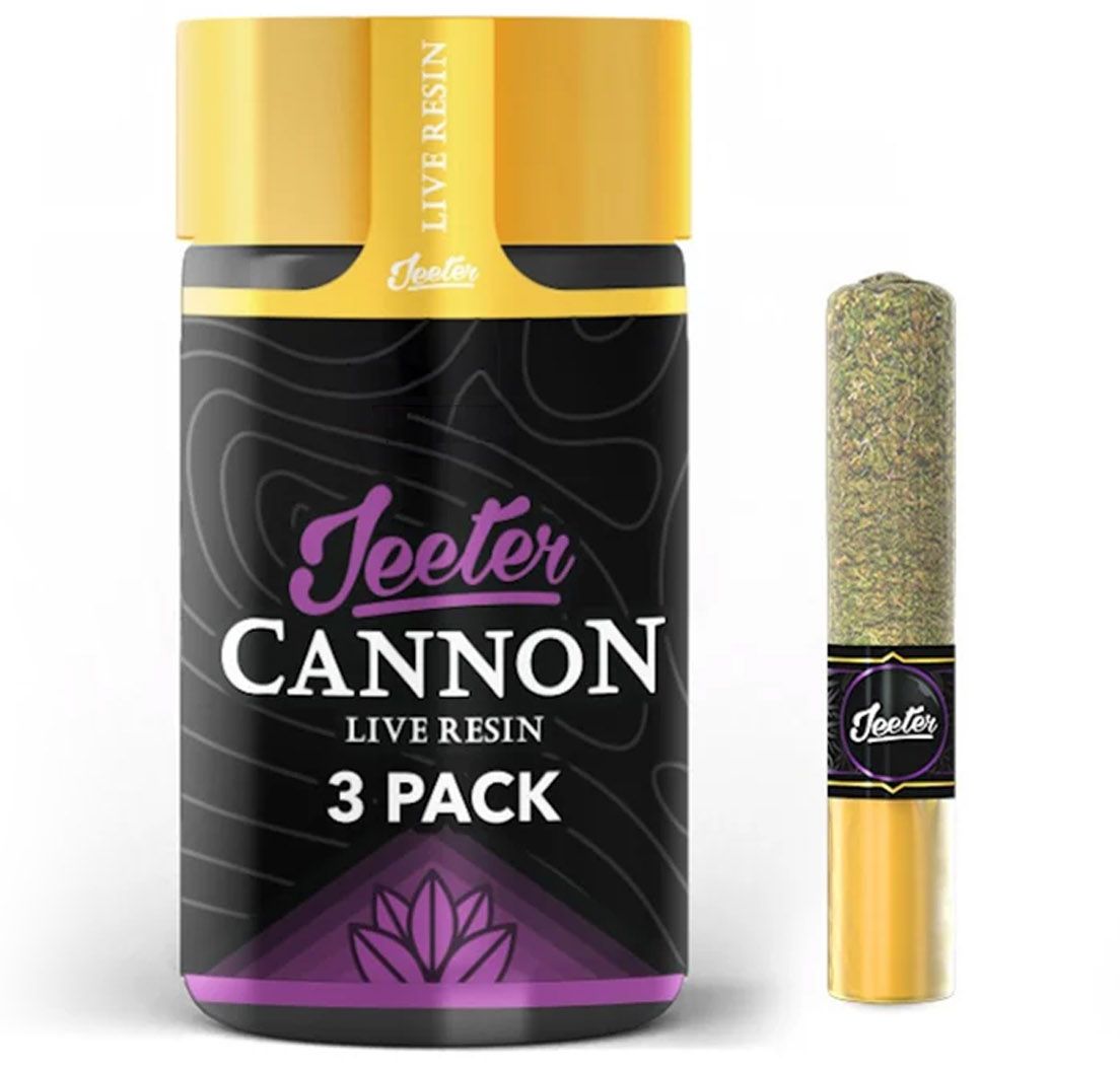 Jeeter - Cannon - (x3) .5g Live Resin Infused Prerolls - 1.5g - Dutch Haze
