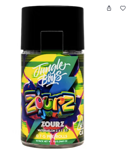 Jungle Boys - Zourz - 10pk Pre Rolls