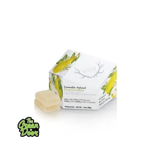 WYLD - Pear CBG 1:1 - Gummies - 10PK - 100MG