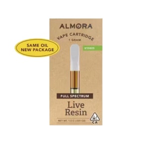 Almora Farm Live Resin Cartridge Blue Agave 1g