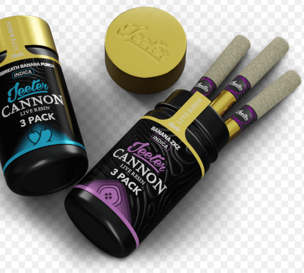 JEETER GMO 3PK CANNON INFUSED LIVE RESIN 1.5G INDICA