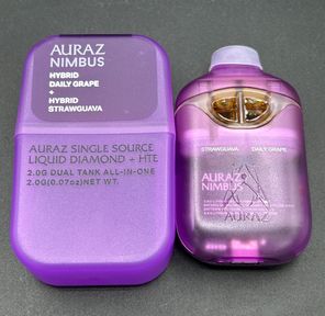 Auraz Liquid Diamond 2g Split Disposable - Daily Grape(H) / Strawguava(H)