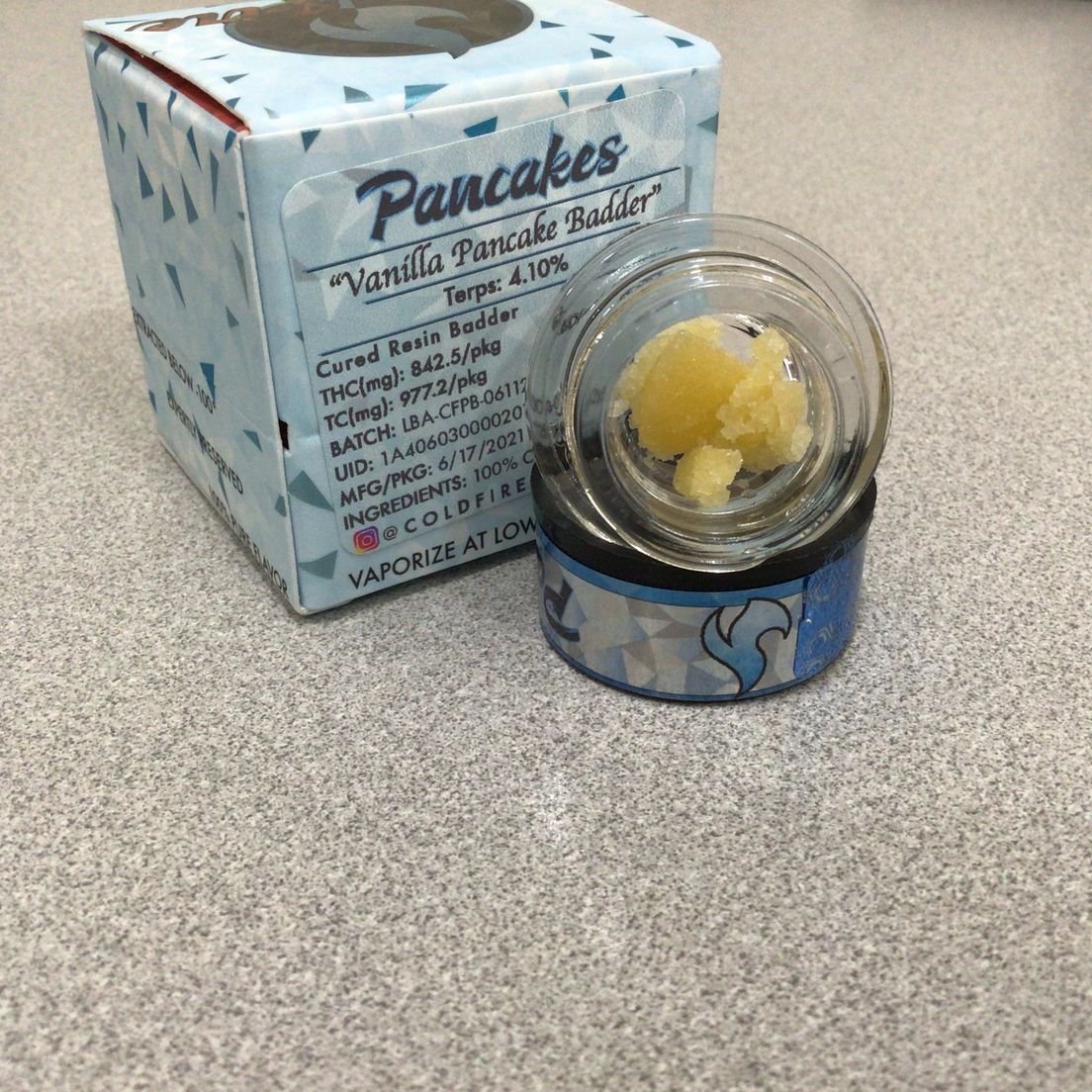 (ColdFire) Pancakes 1G Cured Resin Badder
