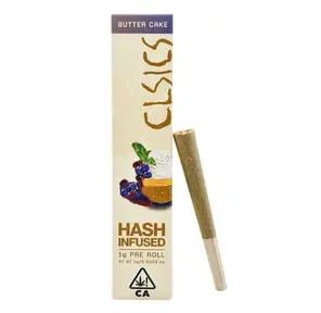 CLSICS Hash Infused Pre-roll Butter Cake 1g