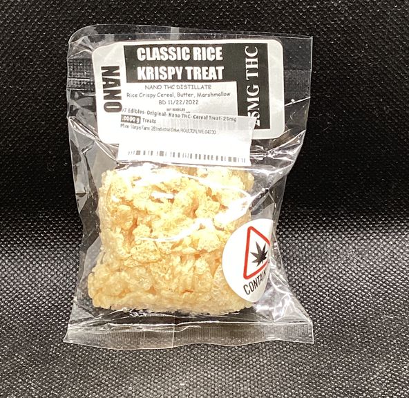 207 Edibles- Original- Nano THC- Cereal Treat- 25mg