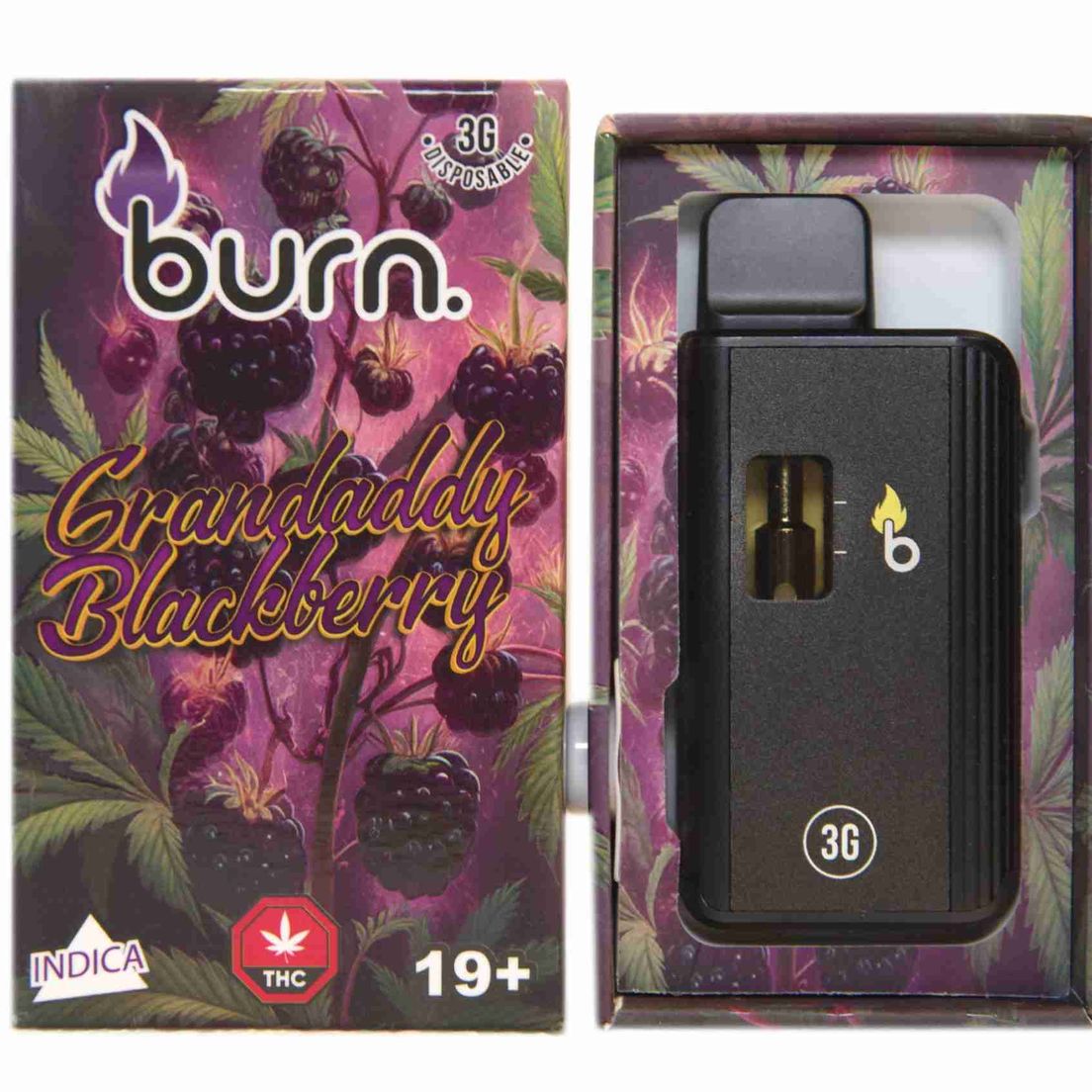 3 Gram Burn Disposable – Granddaddy Blackberry (3 Gram)