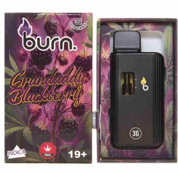 3 Gram Burn Disposable – Granddaddy Blackberry (3 Gram)