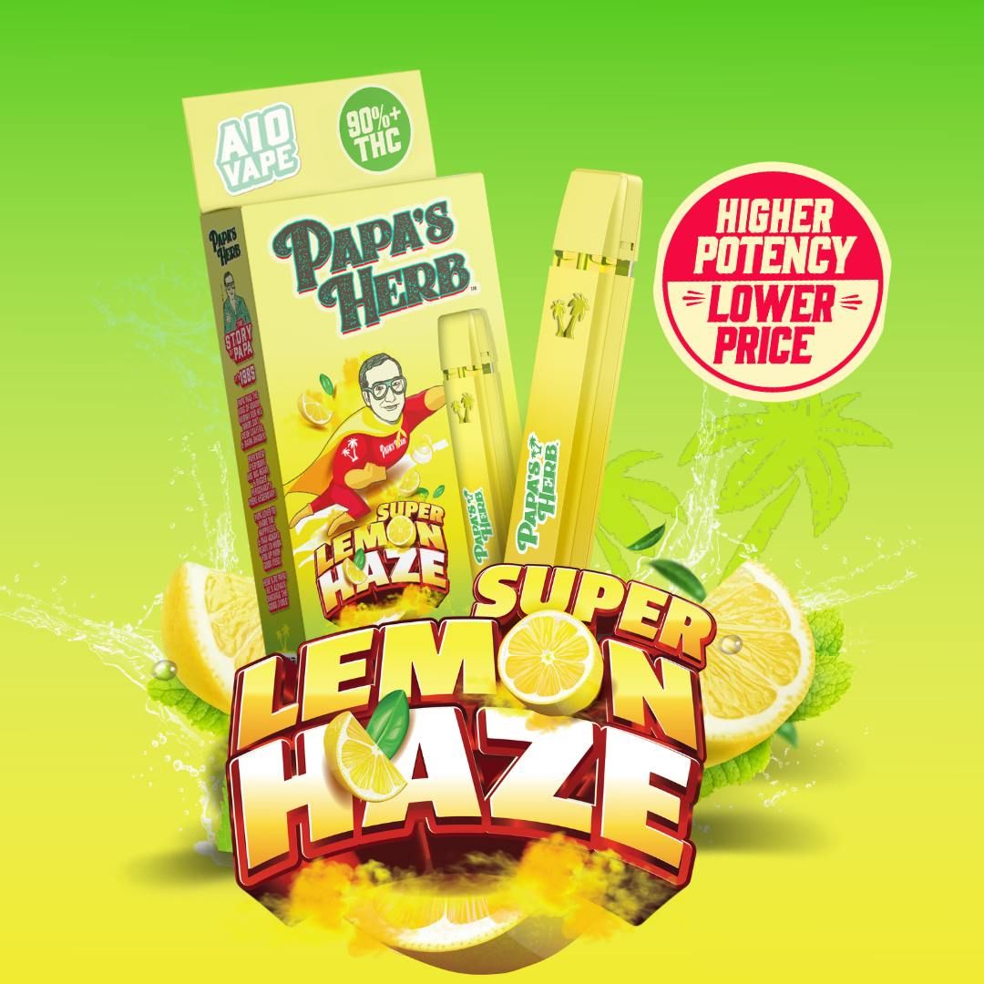 Papa's Herb - AIO Vape - 1g - Super Lemon Haze