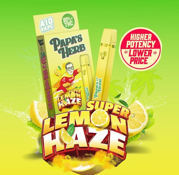 Papa's Herb - AIO Vape - 1g - Super Lemon Haze