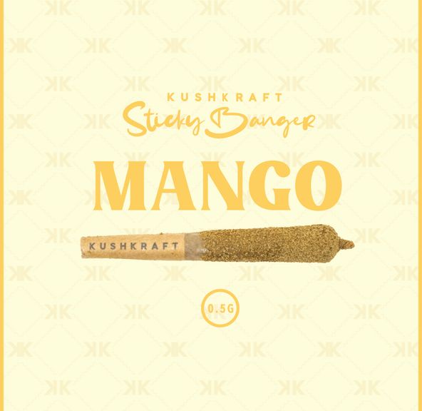 1 x 0.5g Infused Sticky Banger Pre-Roll Sativa Mango by KushKraft