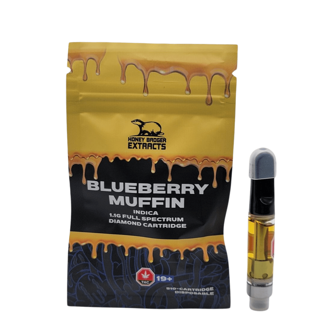 Blueberry Muffin 1G Liquid Diamond Cartridge by Honey Badger