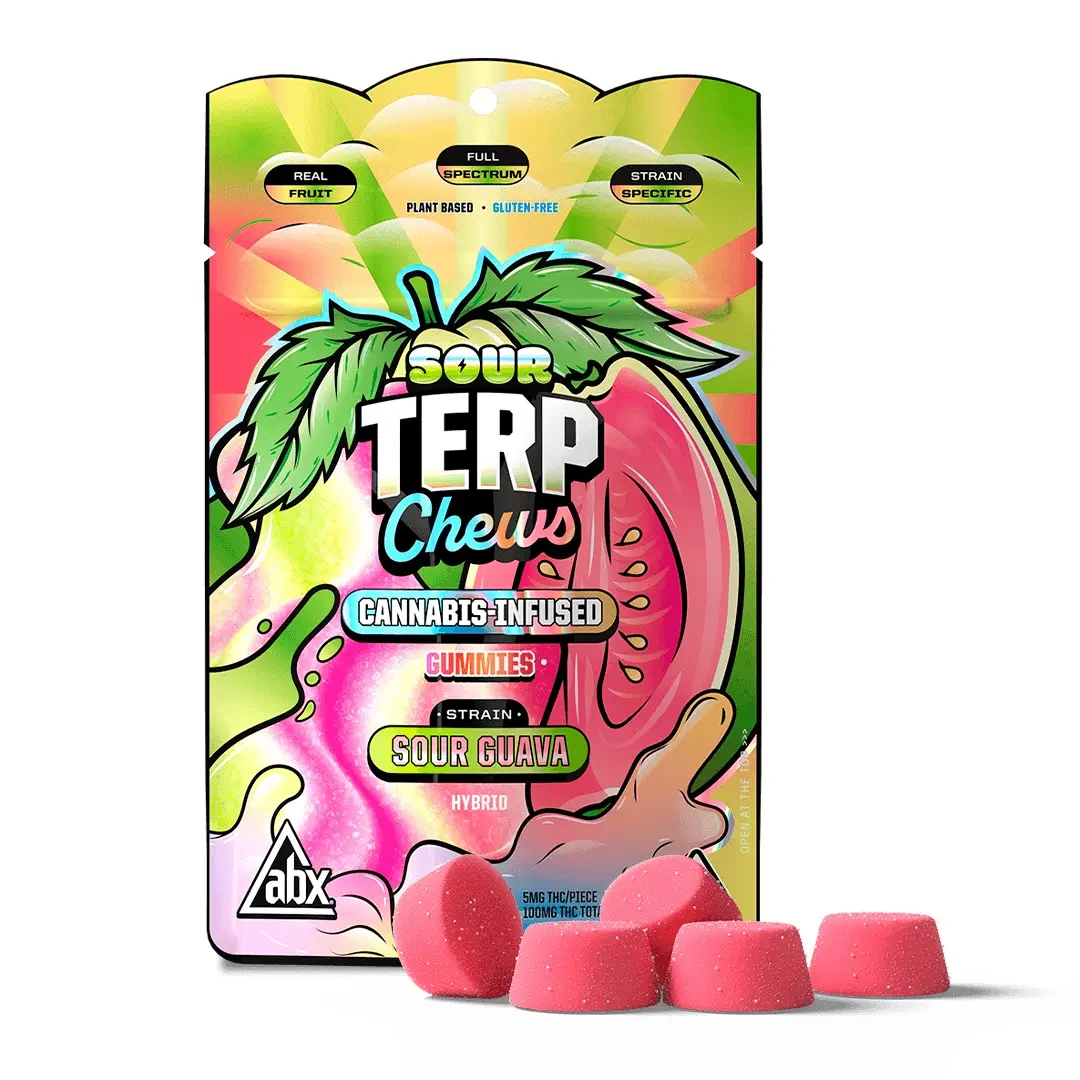 ABX Terp Chews Gummies Sour Guava 100mg