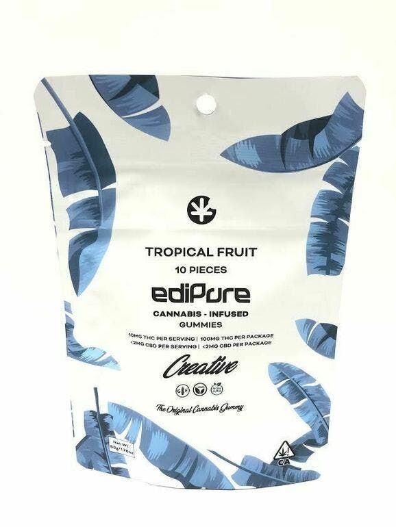100mg Tropical Fruit Gummies - EDIPURE