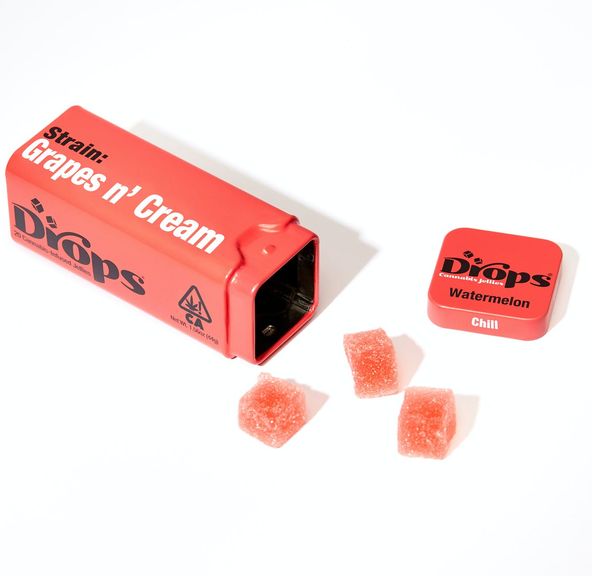 Drops – Watermelon 20pc (Chill) 100mg THC