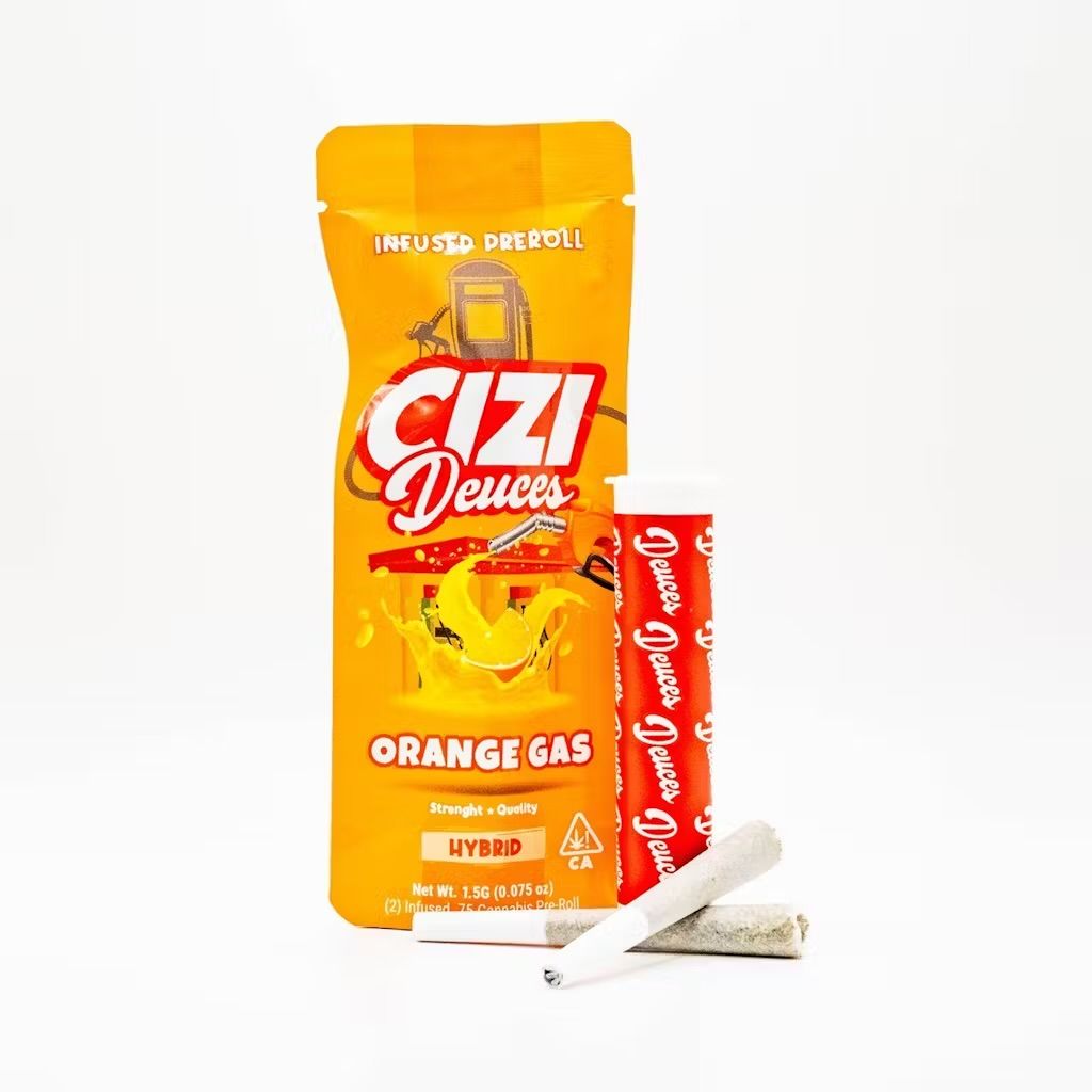 Cizi - Orange Gas - Deuces 2 Infused Pre-Rolls