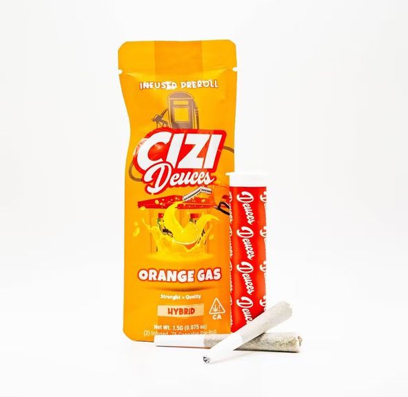 Cizi - Orange Gas - Deuces 2 Infused Pre-Rolls