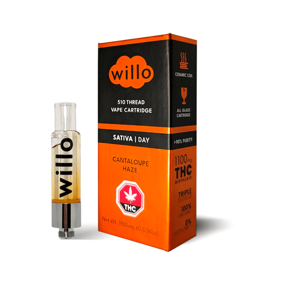 Cantaloupe Haze - 1G THC Vape Cartridge by Willo